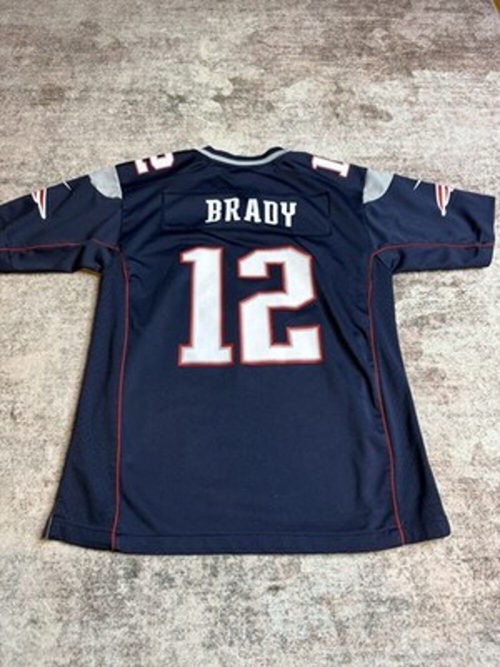 Tom Brady #12 New England Patriots Nike On Field Youth Large (14-16) Jersey NFL